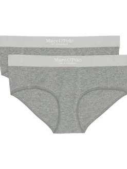 Marc O'Polo Damen Hipster - Iconic Rib in grau