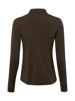 Marc O'Polo Damen Jerseybluse in schilf - Ärmel: langarm