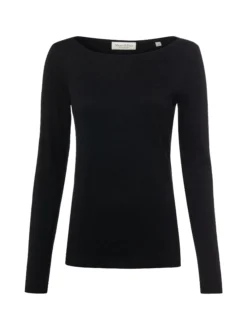Marc O'Polo Damen Langarmshirt in schwarz