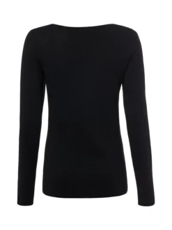 Marc O'Polo Damen Langarmshirt in schwarz