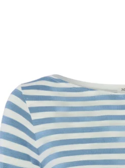 Marc O'Polo Damen Langarmshirt in blau weiß