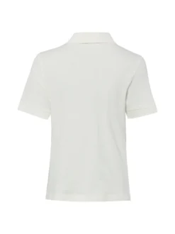 Marc O'Polo Damen Poloshirt in ecru - Ärmel: kurzarm