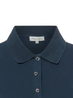 Marc O'Polo Damen Poloshirt in marine - Ärmel: kurzarm