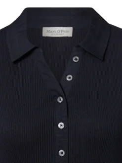 Marc O'Polo Damen Poloshirt in marine - Ärmel: kurzarm