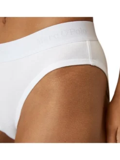 Marc O'Polo Damen Slip 6er Pack in weiß