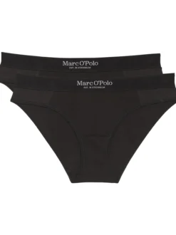 Marc O'Polo Damen Slip - Iconic Rib in schwarz