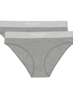 Marc O'Polo Damen Slip - Iconic Rib in grau