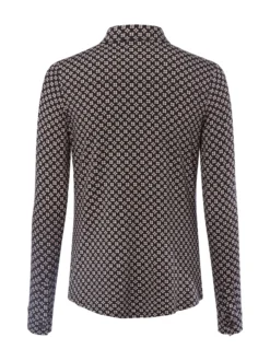 Marc O'Polo Damen Stretchbluse in schoko rosa
