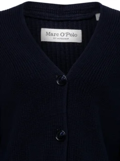 Marc O'Polo Damen Strickjacke in marine - Ärmel: langarm