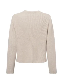 Marc O'Polo Damen Strickjacke in beige - Ärmel: langarm