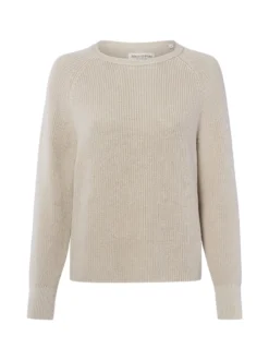 Marc O'Polo Damen Strickpullover in hellgrau