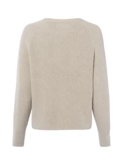 Marc O'Polo Damen Strickpullover in hellgrau