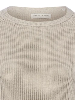 Marc O'Polo Damen Strickpullover in hellgrau