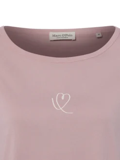 Marc O'Polo Damen T-Shirt in altrosa - Ärmel: kurzarm