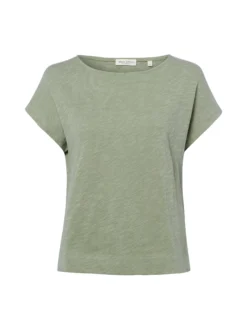 Marc O'Polo Damen T-Shirt in schilf - Ausschnitt: U-Boot