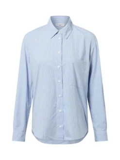 Marc O'Polo Denim Damen Hemdbluse in hellblau weiß
