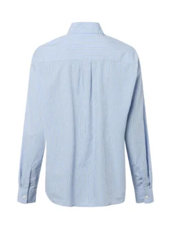 Marc O'Polo Denim Damen Hemdbluse in hellblau weiß