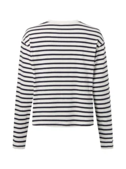 Marc O'Polo Denim Damen Langarmshirt in weiß schwarz