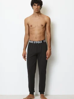 Marc O'Polo Herren Jogginghose - Mix & Match Cotton in schwarz