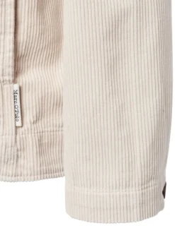 Marc O'Polo Herren Overshirt in kitt - Ausschnitt: Kent