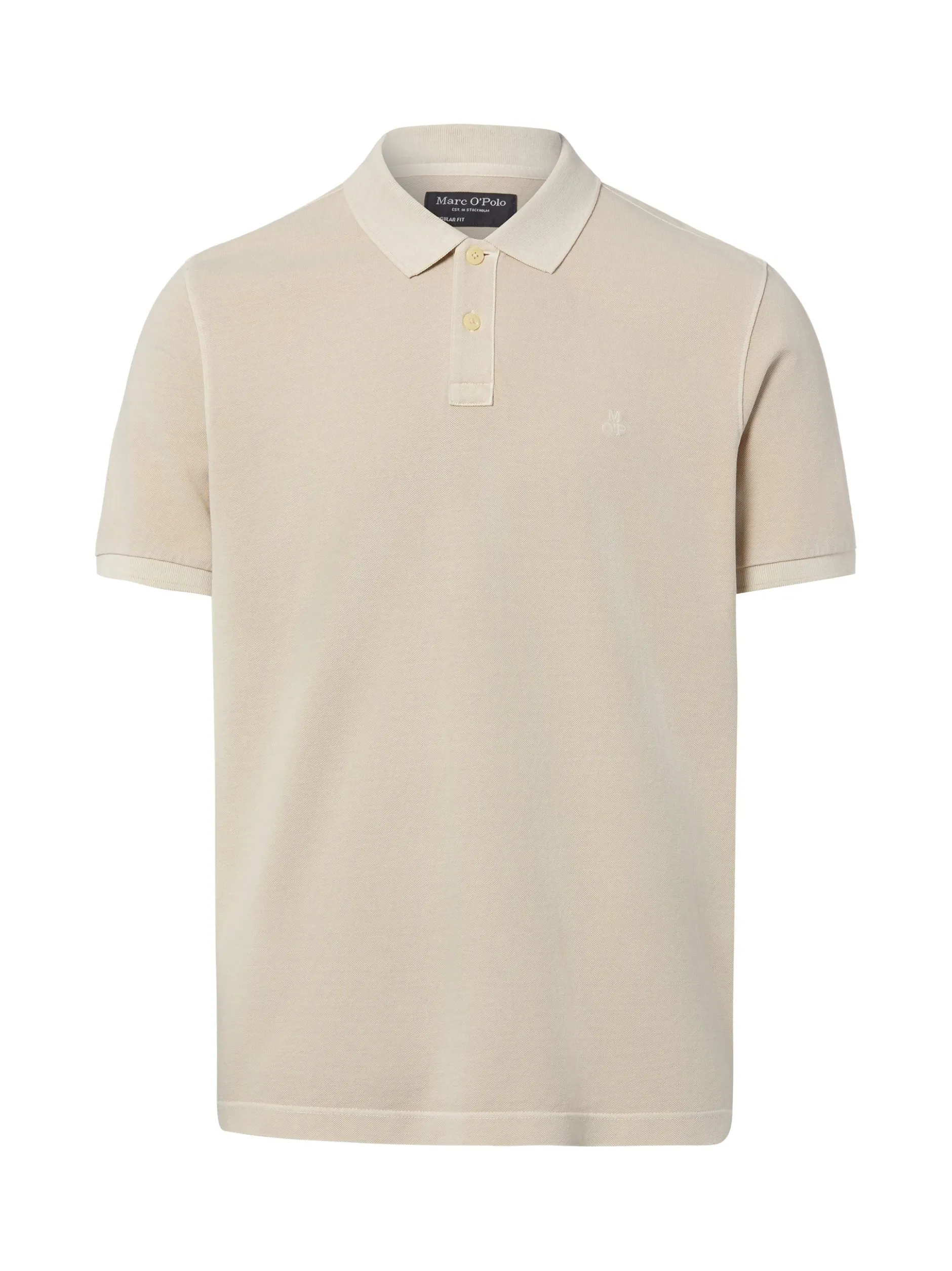 Marc O'Polo Herren Poloshirt in melange - Ärmel: kurzarm