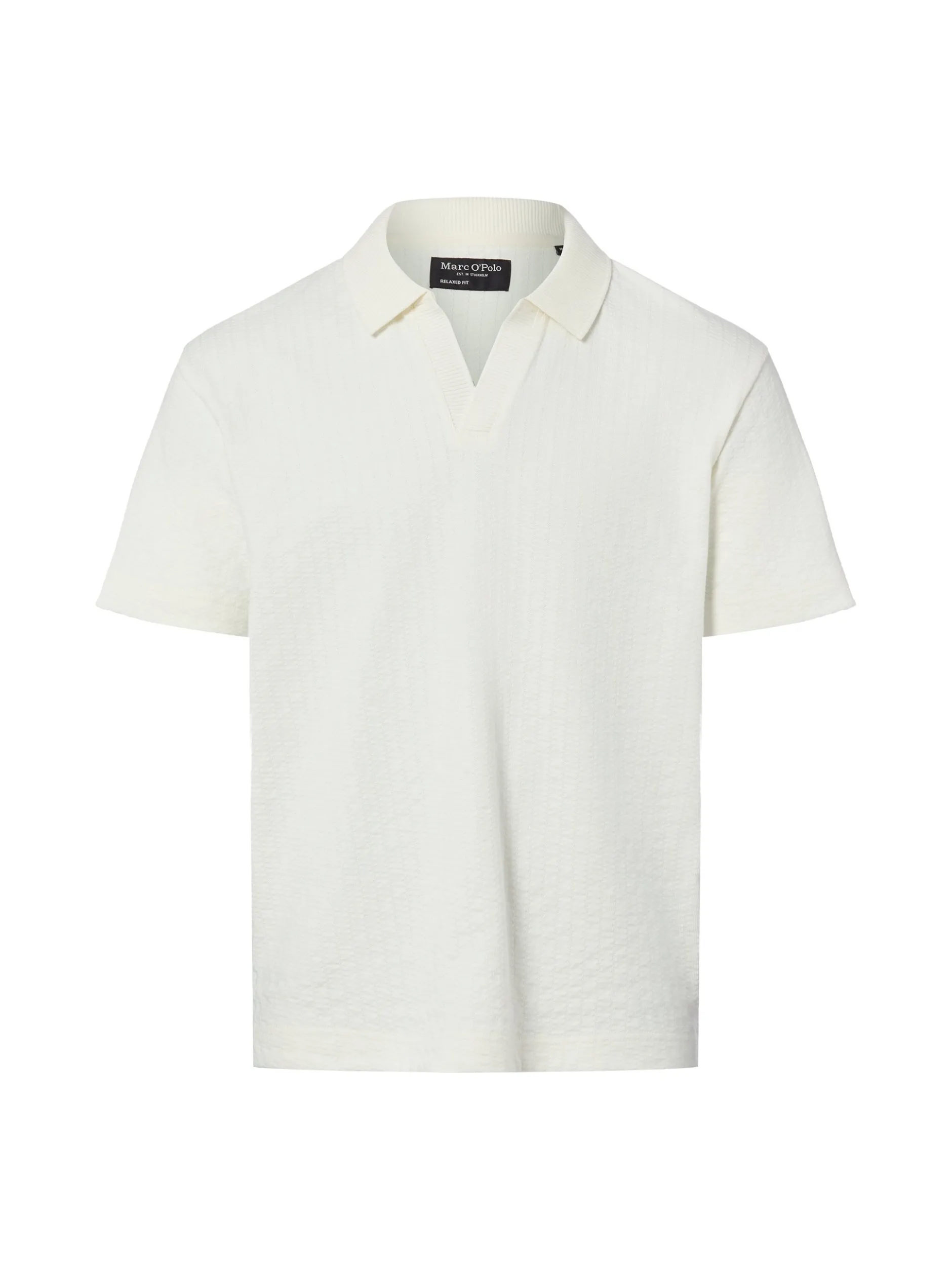 Marc O'Polo Herren Poloshirt in ecru - Ärmel: kurzarm