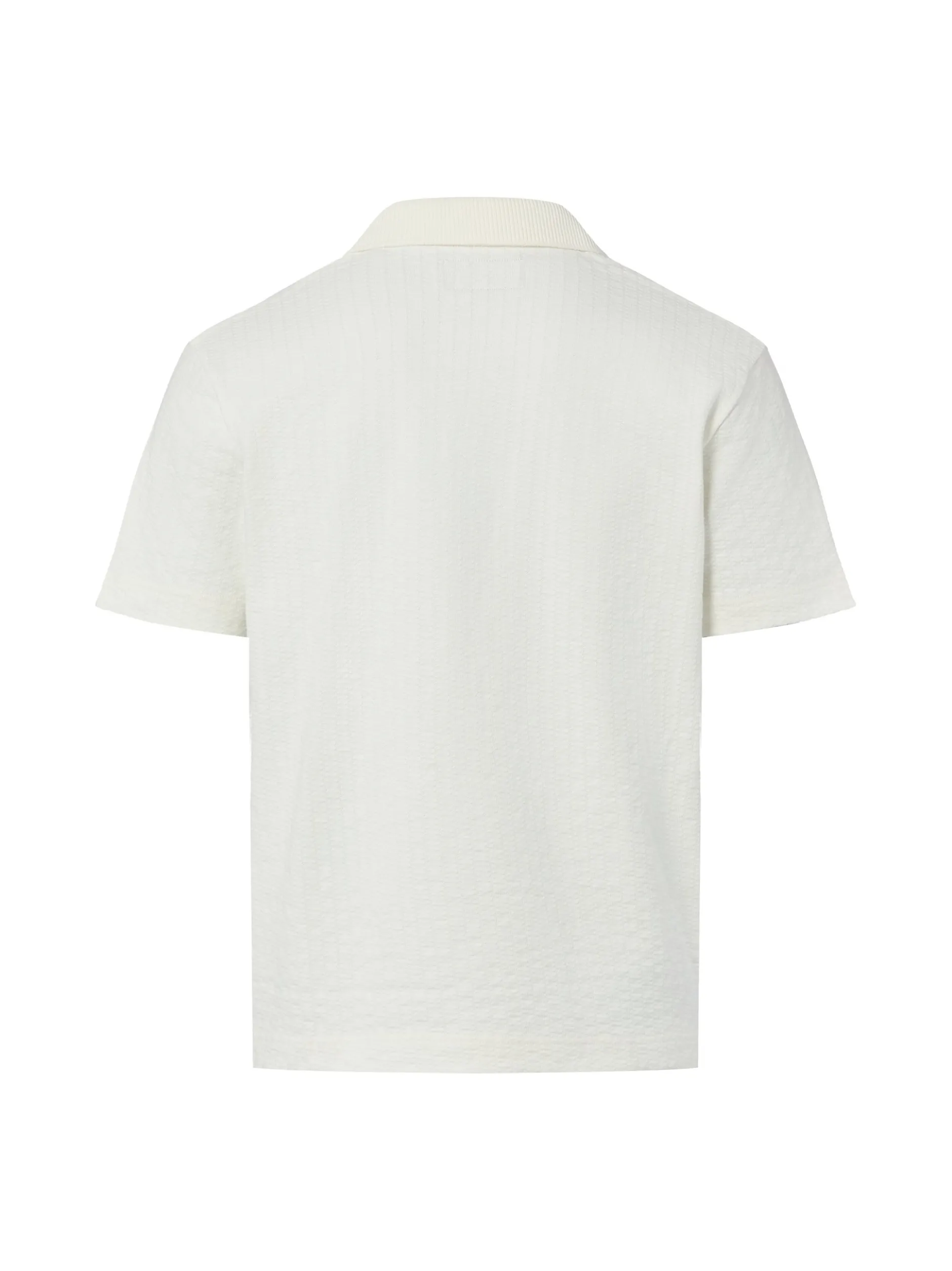 Marc O'Polo Herren Poloshirt in ecru - Ärmel: kurzarm