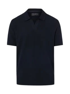 Marc O'Polo Herren Poloshirt in marine - Ärmel: kurzarm