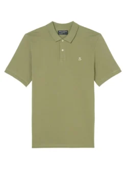 Marc O'Polo Herren Poloshirt in grün - Ärmel: kurzarm