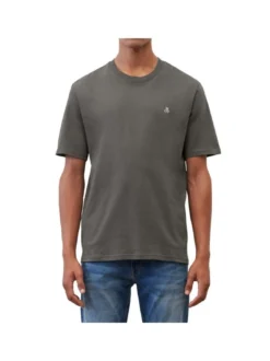 Marc O'Polo Herren T-Shirt 1er Pack in grau