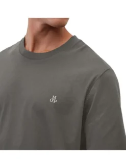 Marc O'Polo Herren T-Shirt 1er Pack in grau