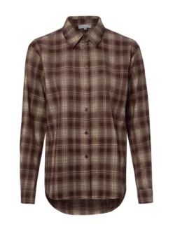 Marie Lund Collection Damen Bluse in mocca beige