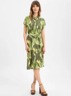 Marie Lund Collection Damen Blusenkleid in erbse ecru