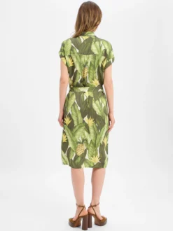 Marie Lund Collection Damen Blusenkleid in erbse ecru