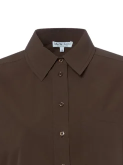 Marie Lund Collection Damen Hemdbluse in schoko