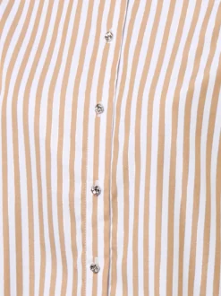 Marie Lund Collection Damen Hemdbluse in melange weiß