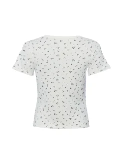 Marie Lund Collection Damen T-Shirt in ecru schwarz