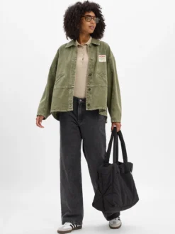 Marie Lund Collection Damen Wide Fit Jeans in anthrazit