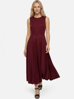 Marie Lund Damen Abendkleid in bordeaux - Länge: lang