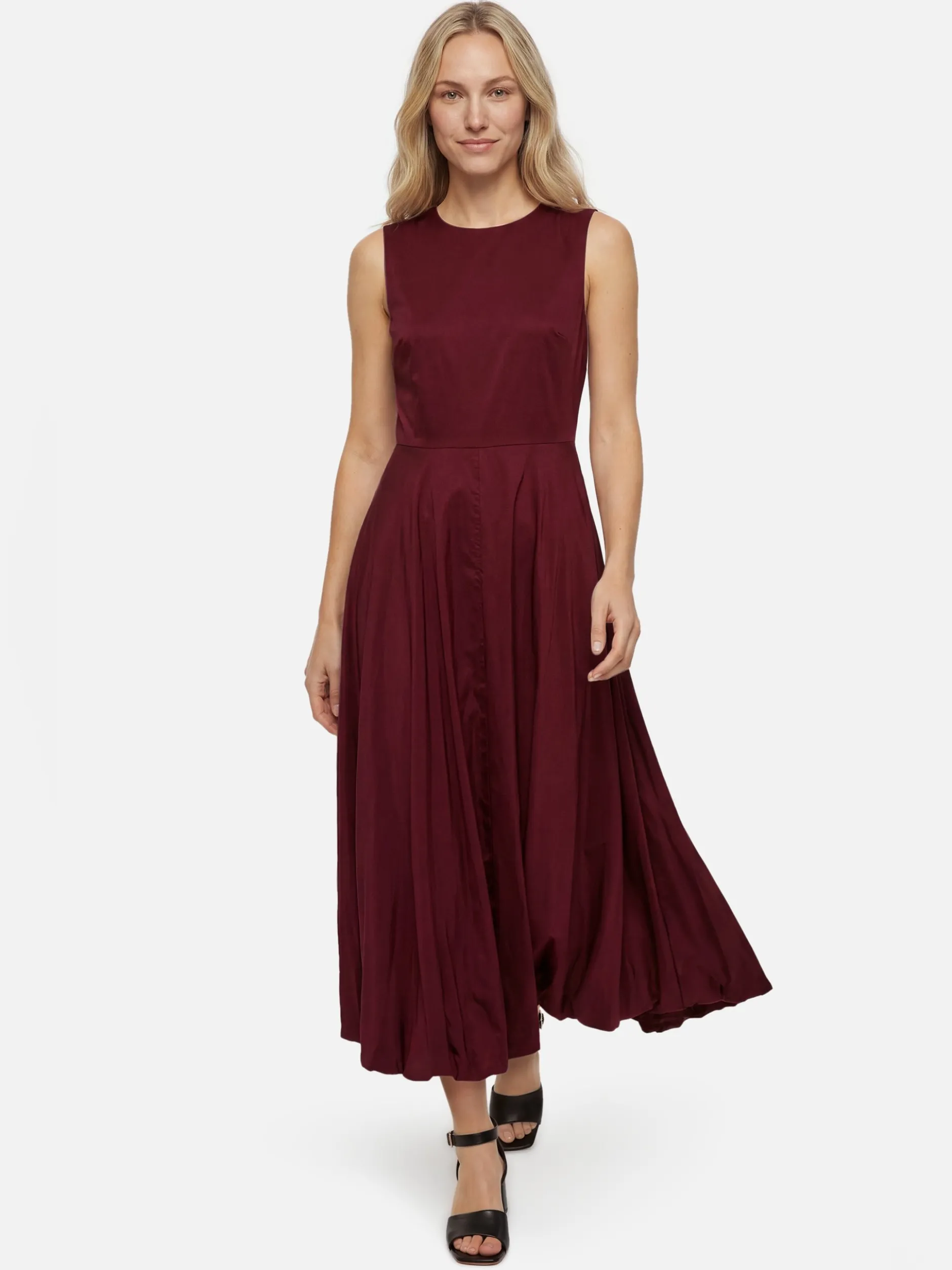 Marie Lund Damen Abendkleid in bordeaux - Länge: lang