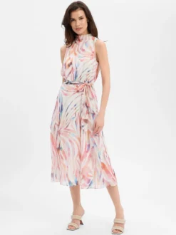 Marie Lund Damen Abendkleid in mehrfarbig weiß