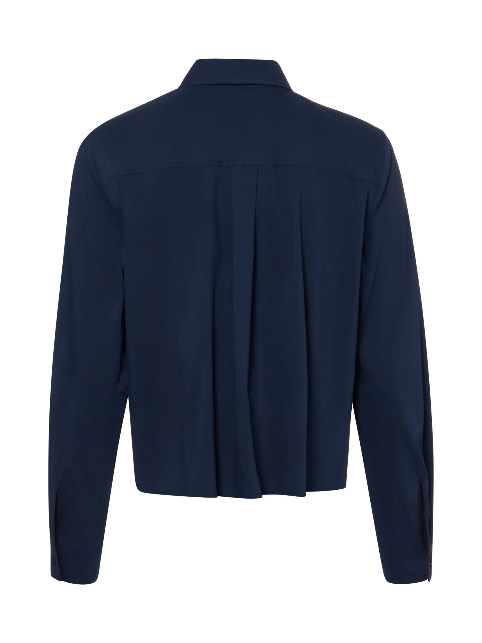 Marie Lund Damen Bluse in marine - Ärmel: langarm