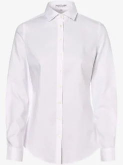 Marie Lund Damen Bluse in weiß - Ärmel: langarm