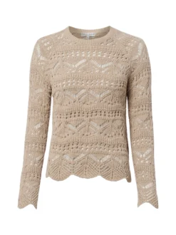 Marie Lund Damen Grobstrickpullover in melange