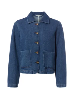 Marie Lund Damen Jeansjacke in medium stone
