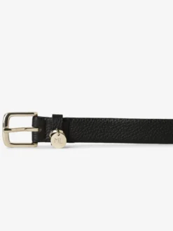 Marie Lund Damen Ledergürtel in schwarz gold