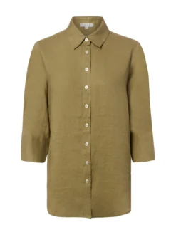 Marie Lund Damen Leinenbluse - Rihab in oliv