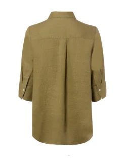 Marie Lund Damen Leinenbluse - Rihab in oliv