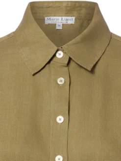 Marie Lund Damen Leinenbluse - Rihab in oliv