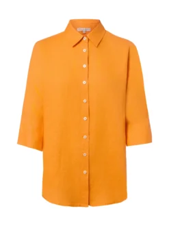 Marie Lund Damen Leinenbluse - Rihab in orange